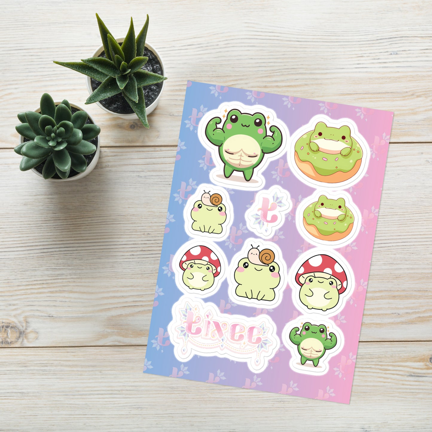 Fronk and Tixee Sticker sheet