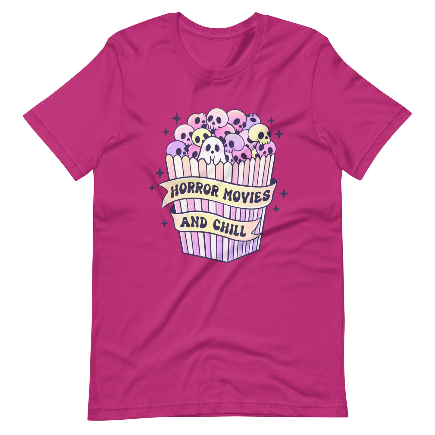 Horror Movies and Chill Pastel Spooky Halloween Tee Unisex t-shirt
