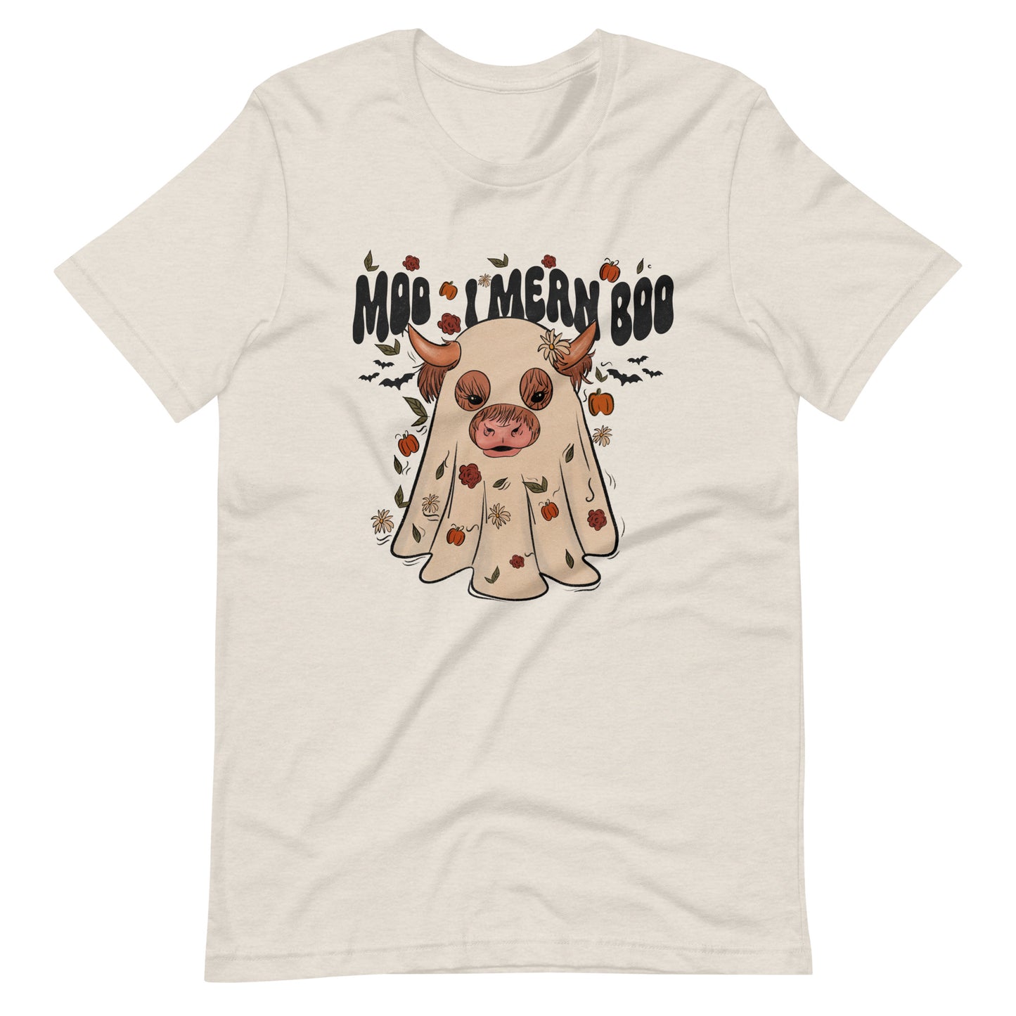 MOO I mean BOO Country Western Cow Highland Halloween Tee Unisex t-shirt