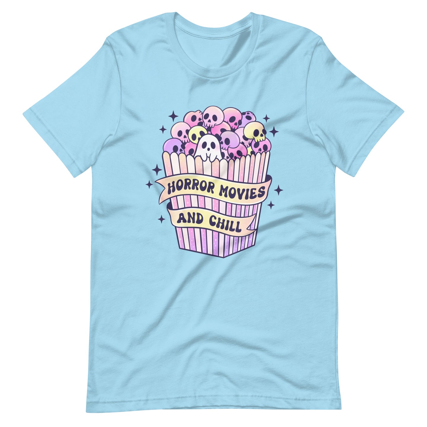 Horror Movies and Chill Pastel Spooky Halloween Tee Unisex t-shirt