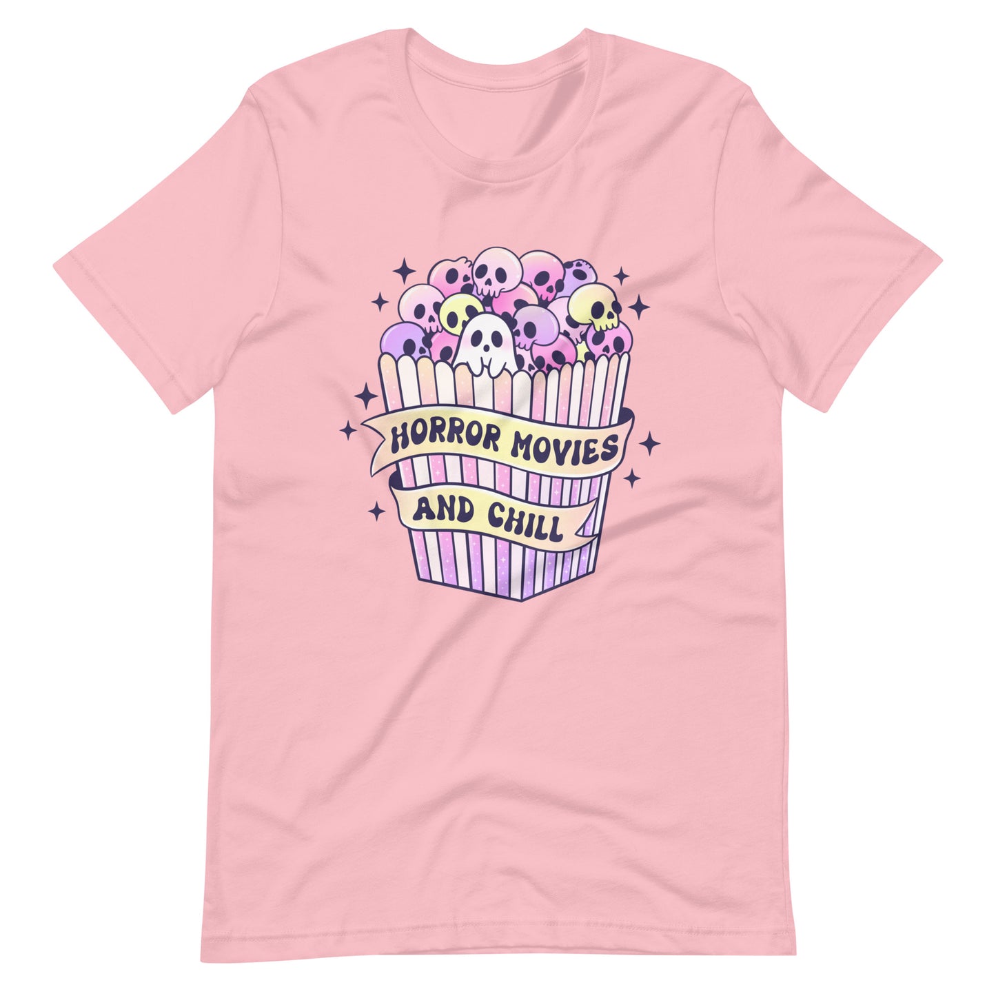 Horror Movies and Chill Pastel Spooky Halloween Tee Unisex t-shirt