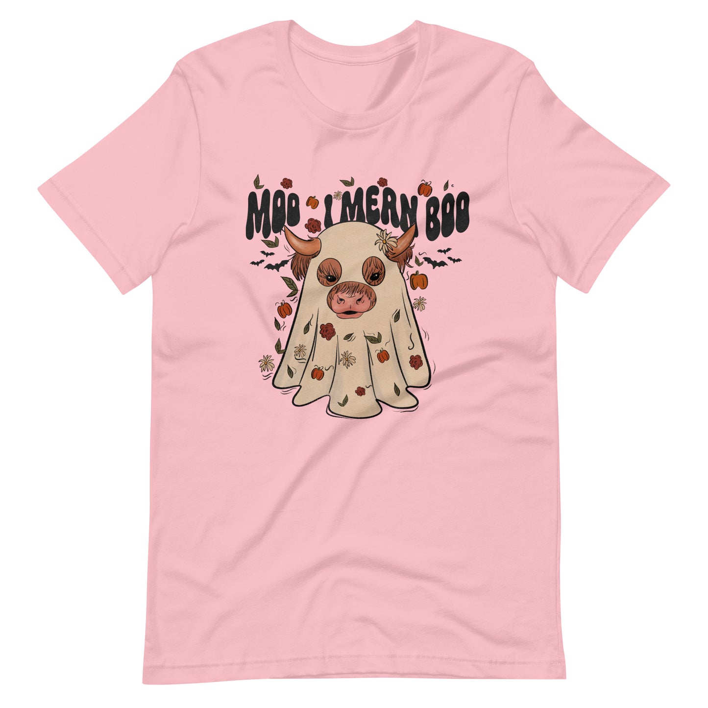 MOO I mean BOO Country Western Cow Highland Halloween Tee Unisex t-shirt