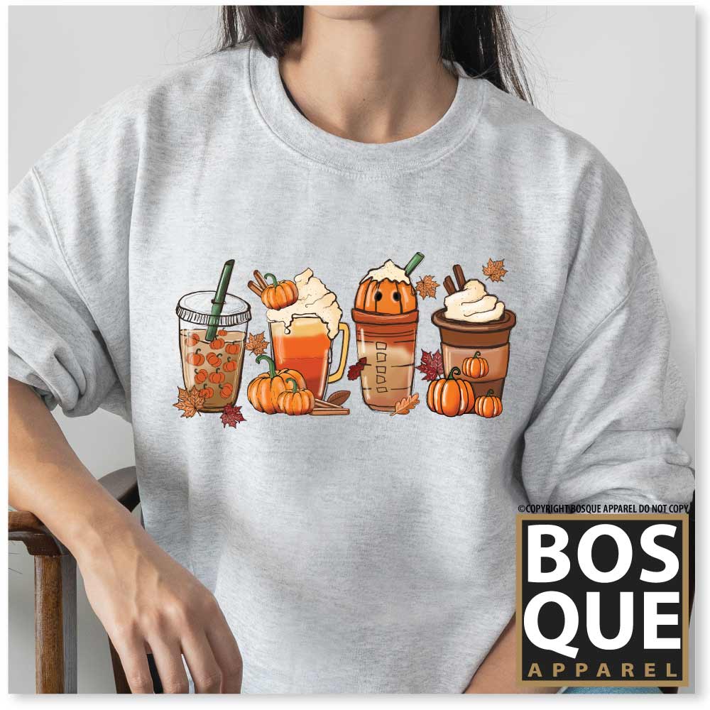 Coffee Latte Drink Cozy Halloween Unisex Premium Sweatshirt