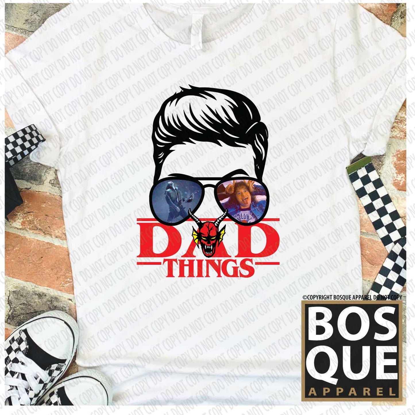 Dad Things Stranger Halloween Horror Unisex t-shirt