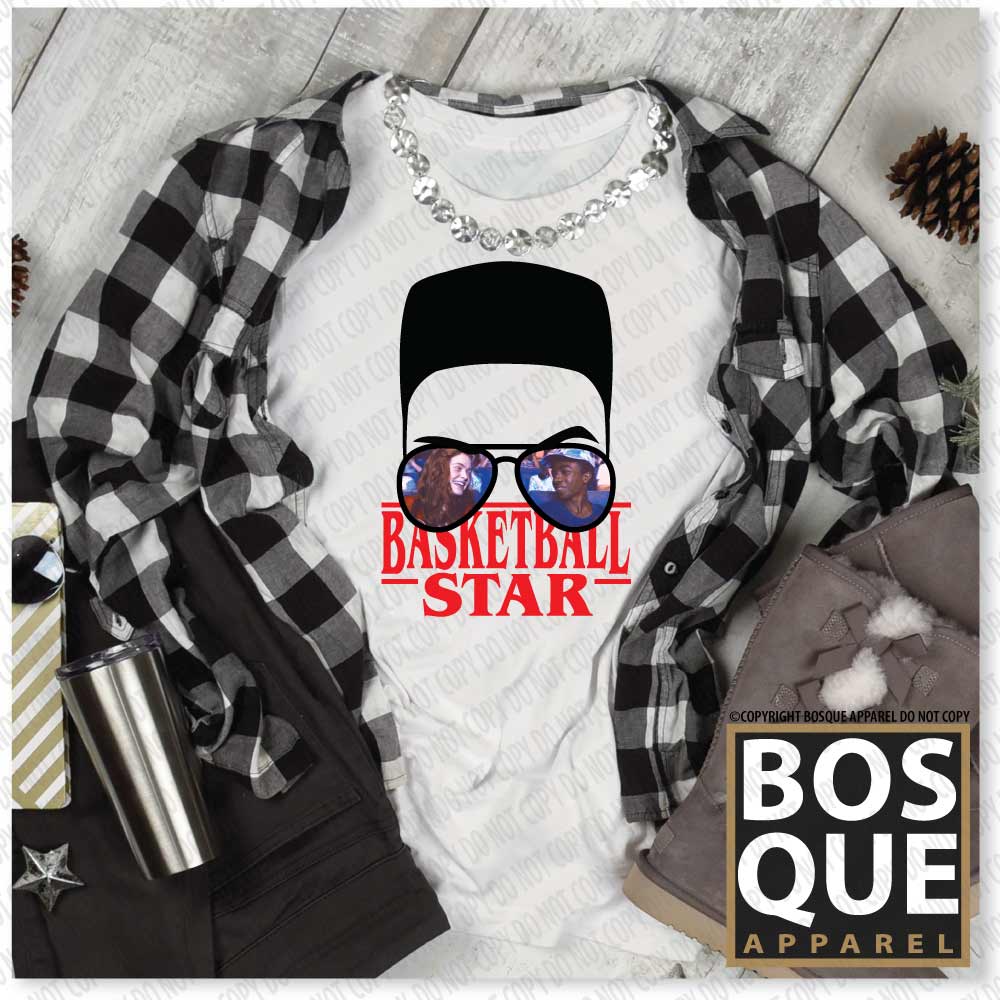Lucas Basketball Star Flat Top Horror Halloween Unisex t-shirt