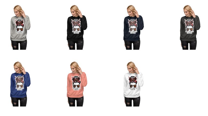 Mother of the House Princess Queen Dragon Bow with Shades Unisex Premium Sweatshirt