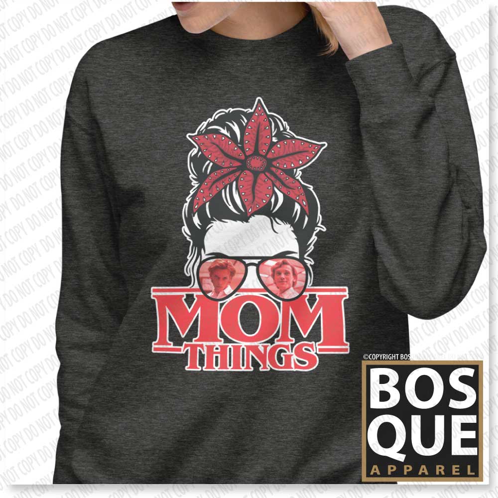 Mom Things Stranger Demo Bun Henry 001 Comfy Unisex Premium Sweatshirt