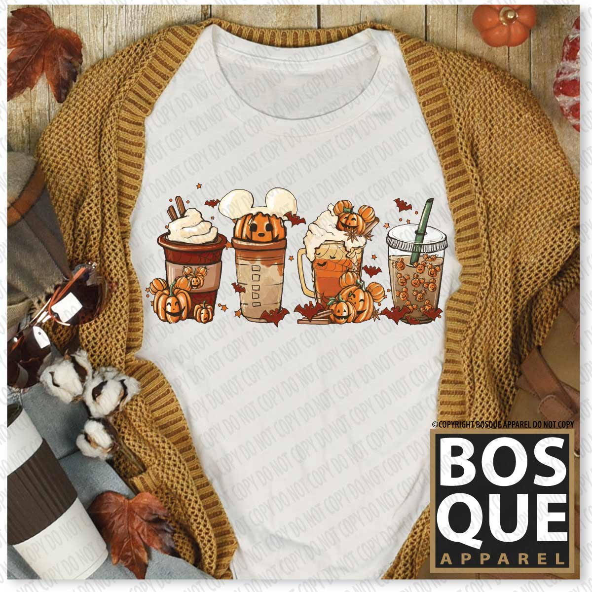 Mouse Coffee and Lattes Pumpkin Spice Unisex t-shirt