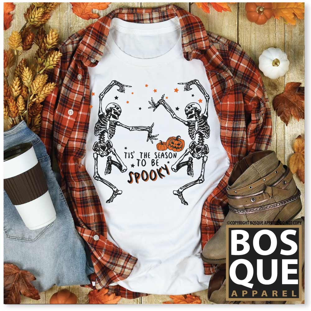 Retro Halloween T-Shirt, Vintage Skeleton T-Shirt, Spooky Season T-Shirt Bella Canvas t-shirt