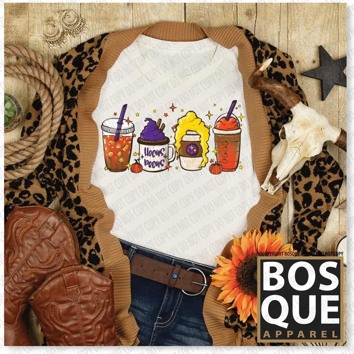 Witches Coffee and Lattes Brew Halloween Unisex t-shirt