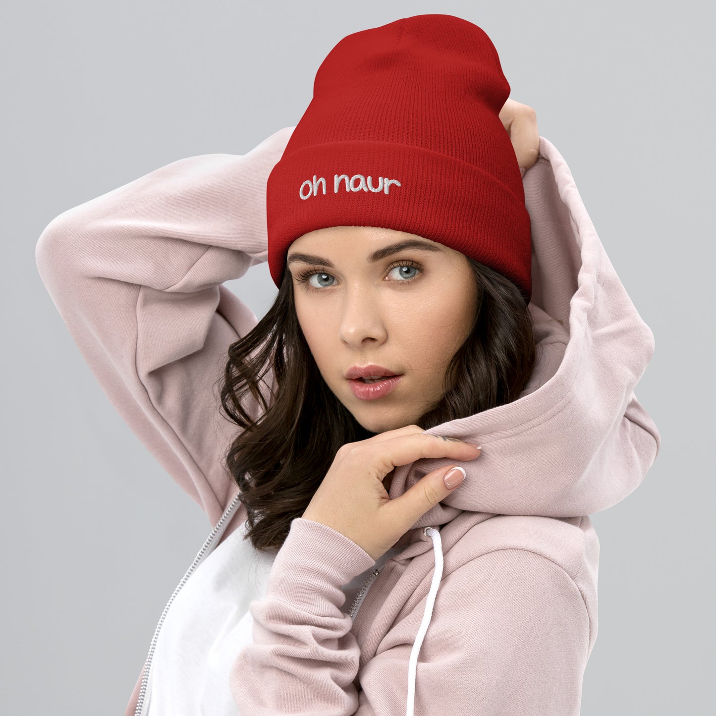 Oh Naur Cuffed Beanie