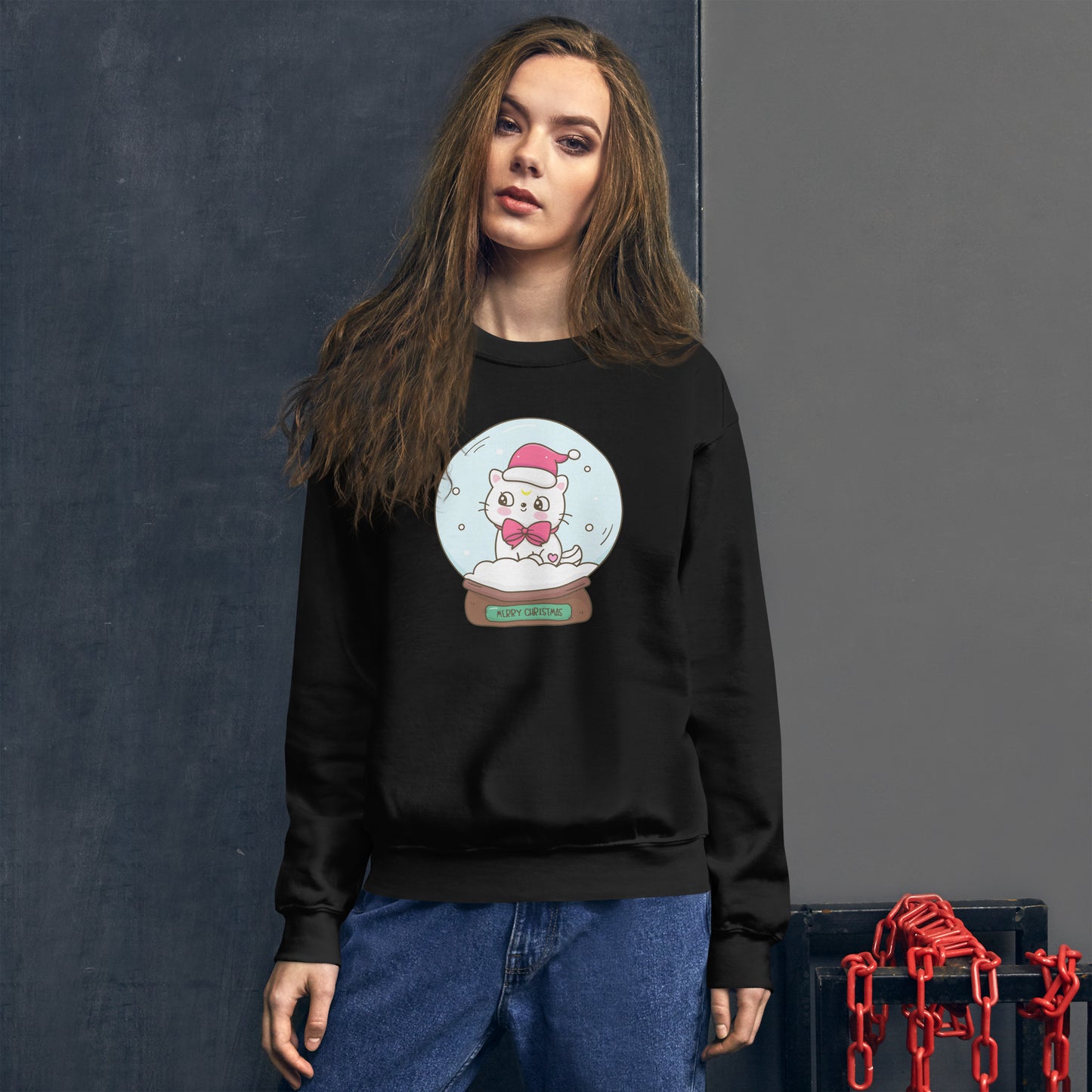 Tixee - Snowglobe Merry Christmas Unisex Sweatshirt