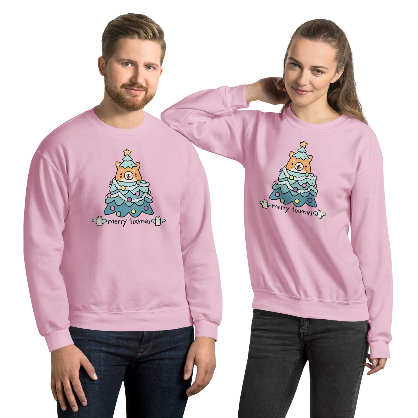 Tixee - Merry Tixmas Corgi Twee Unisex Sweatshirt