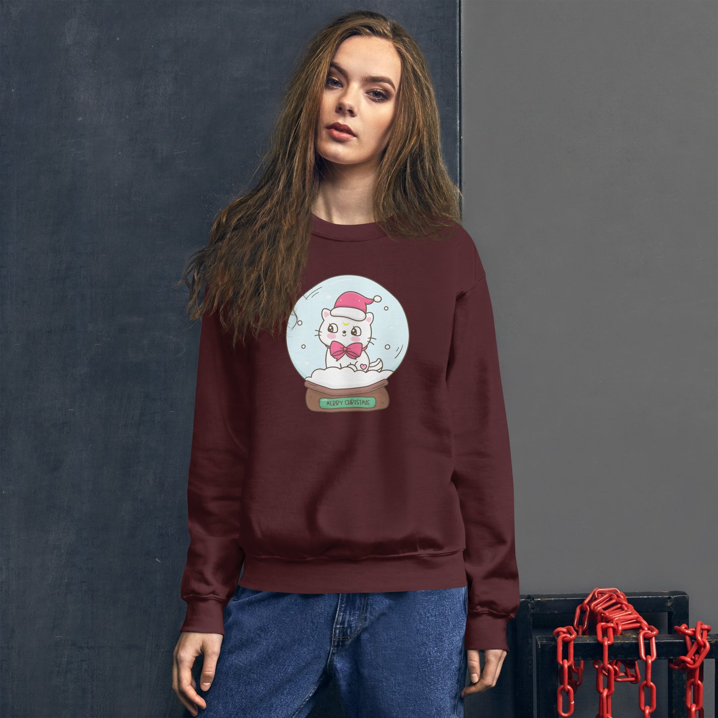 Tixee - Snowglobe Merry Christmas Unisex Sweatshirt