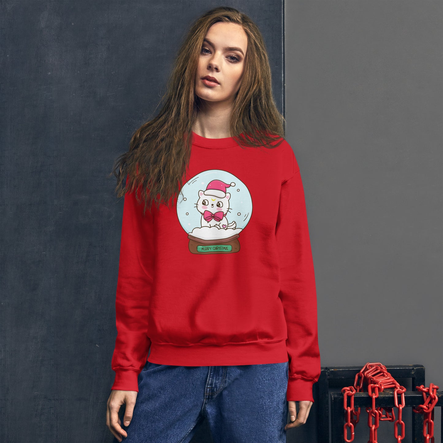 Tixee - Snowglobe Merry Christmas Unisex Sweatshirt