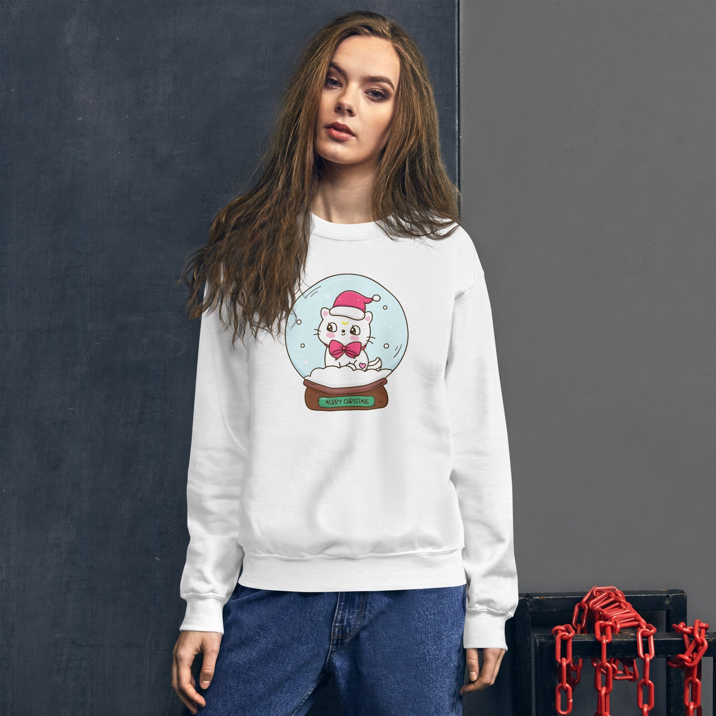 Tixee - Snowglobe Merry Christmas Unisex Sweatshirt
