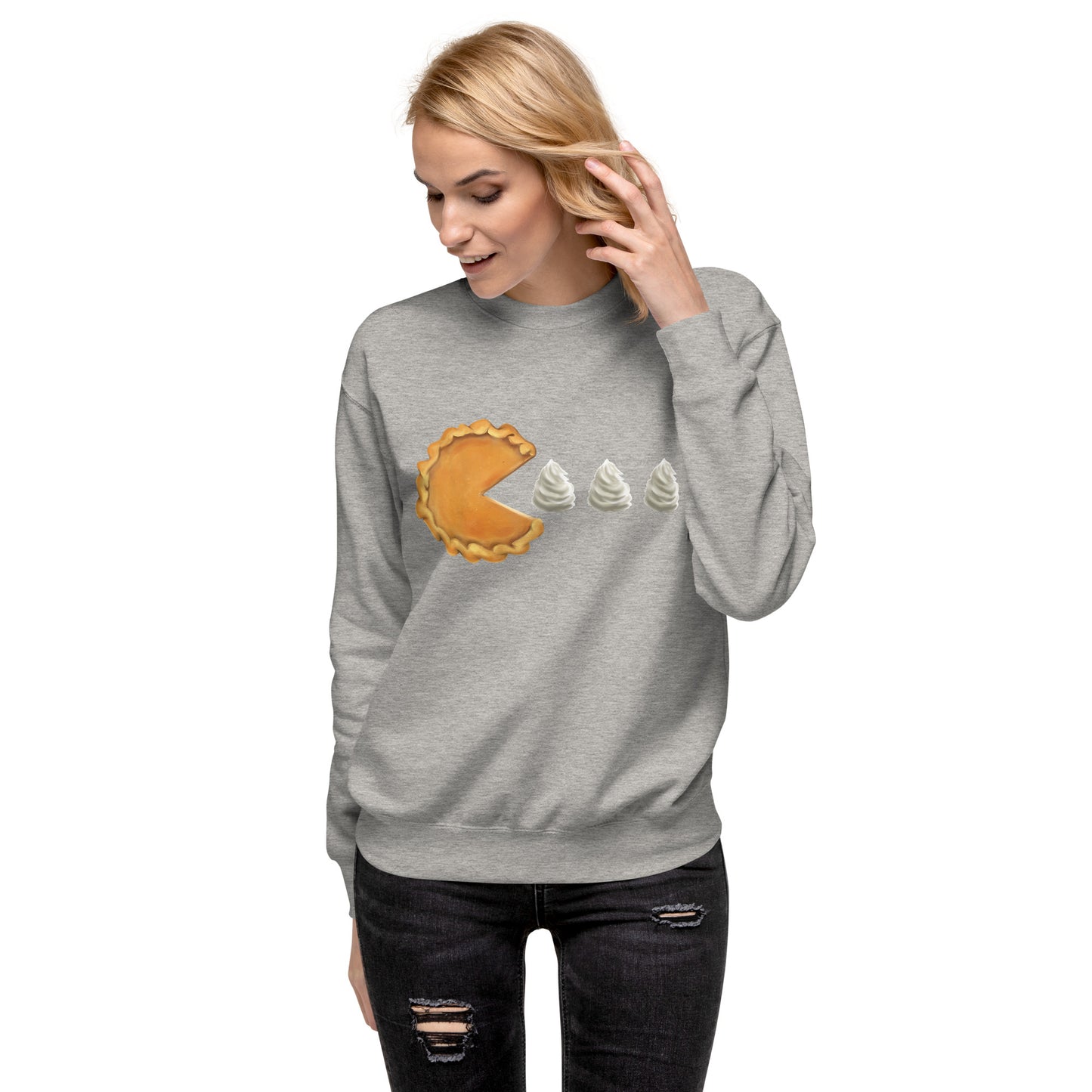 Pumpkin Man Thanksgiving Holiday Unisex Premium Sweatshirt