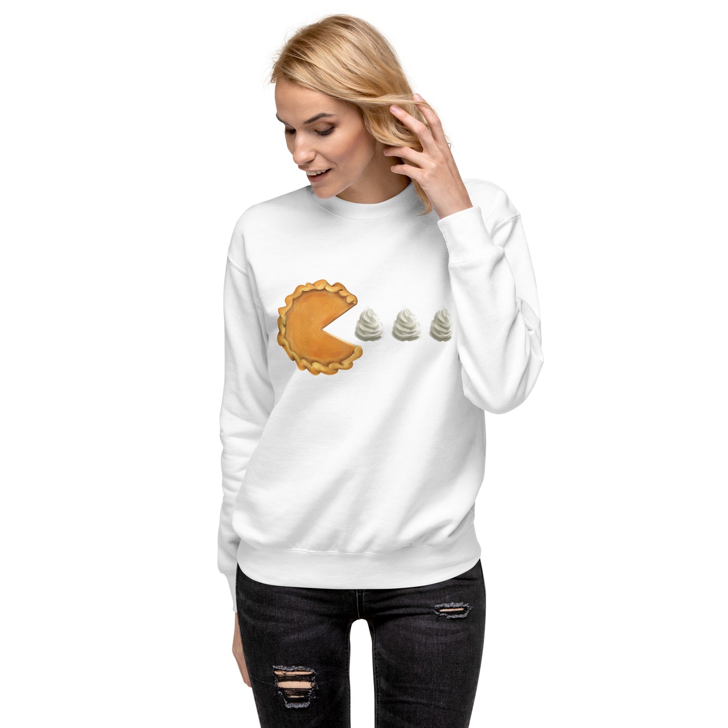 Pumpkin Man Thanksgiving Holiday Unisex Premium Sweatshirt