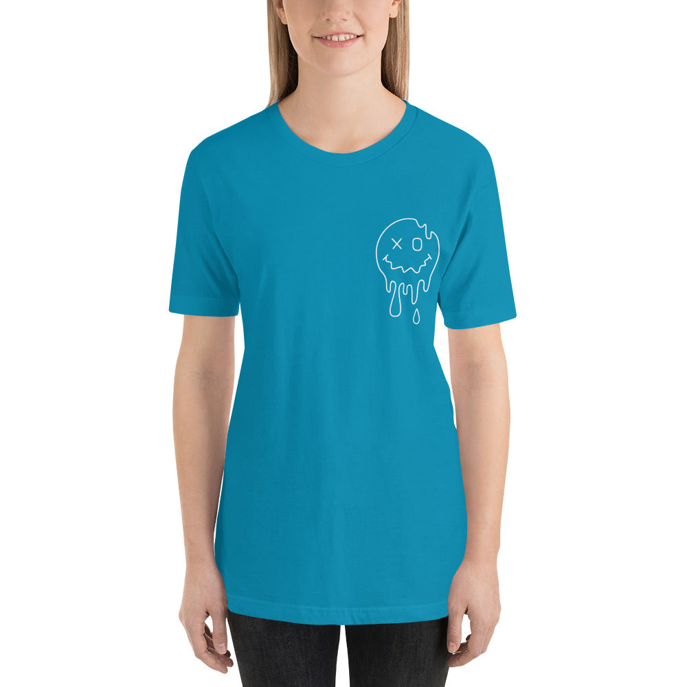 Overstimulated Moms Club with Pocket Smiley Unisex t-shirt