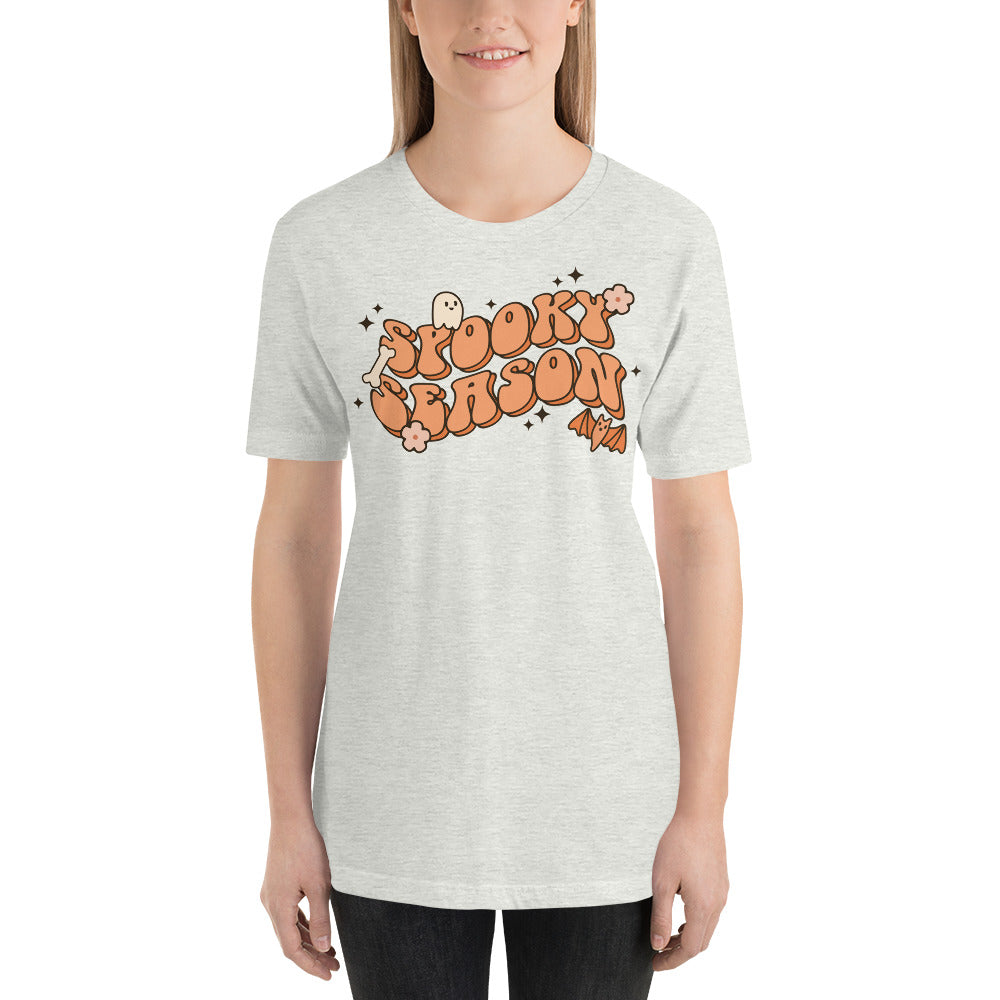 Spooky Season Ghost Bat Halloween Vibes Unisex t-shirt