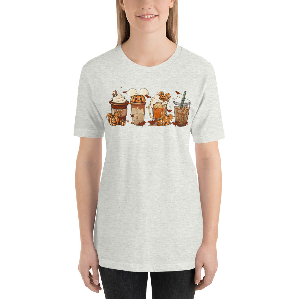 Mouse Coffee and Lattes Pumpkin Spice Unisex t-shirt