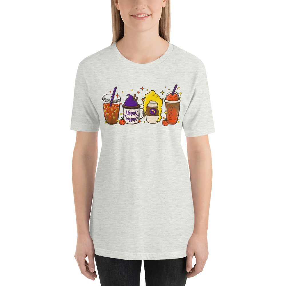 Witches Coffee and Lattes Brew Halloween Unisex t-shirt
