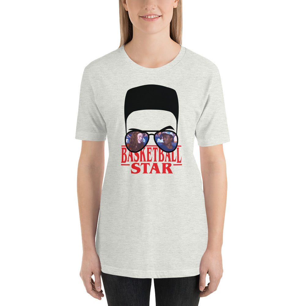 Lucas Basketball Star Flat Top Horror Halloween Unisex t-shirt