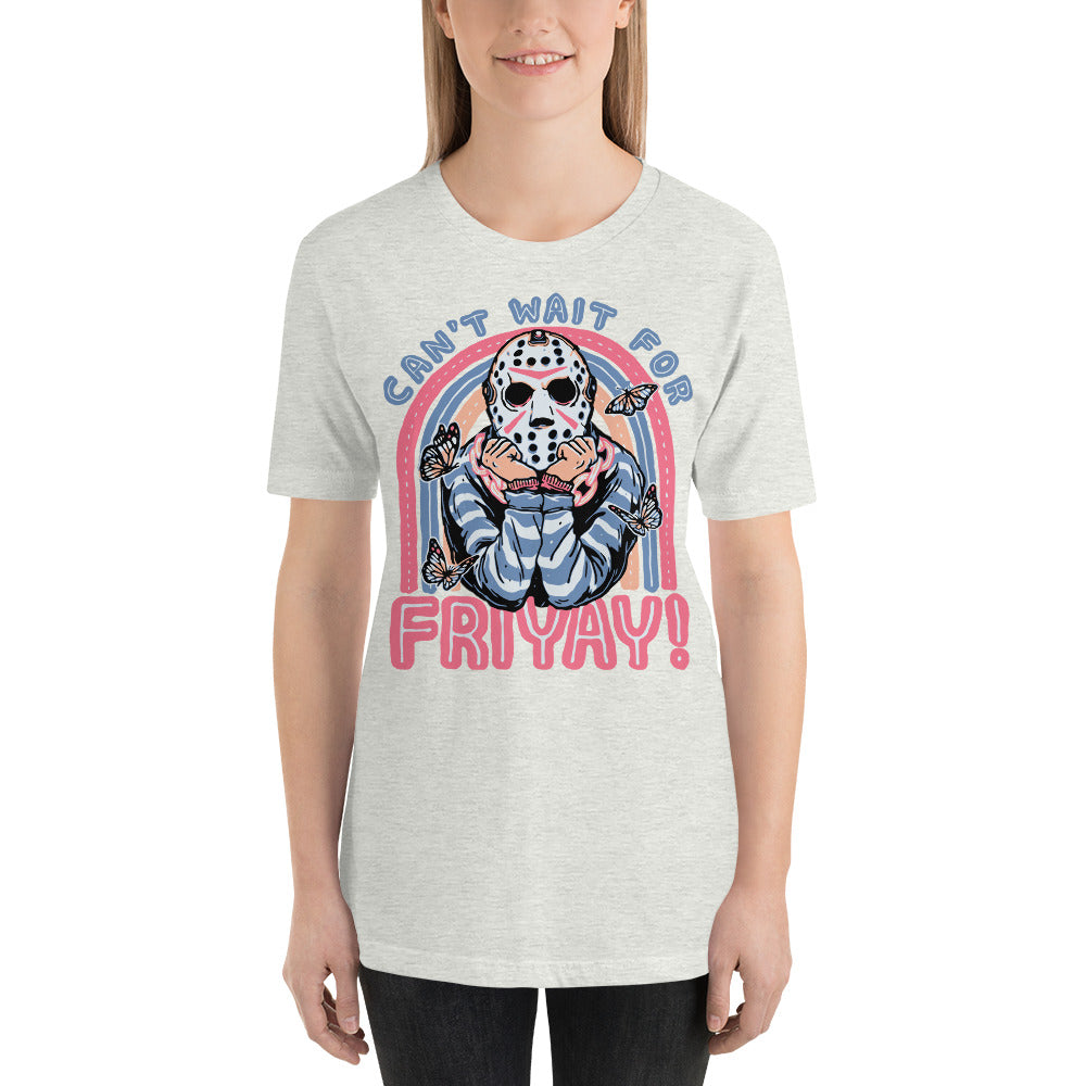Can't Wait For FRIYAY Cute Halloween Horror Unisex t-shirt