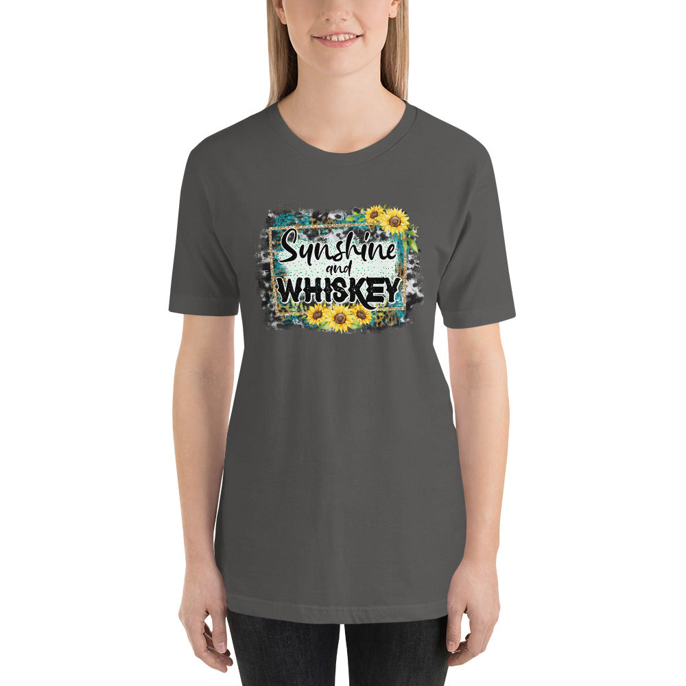 Sunshine and Whiskey Country Unisex t-shirt