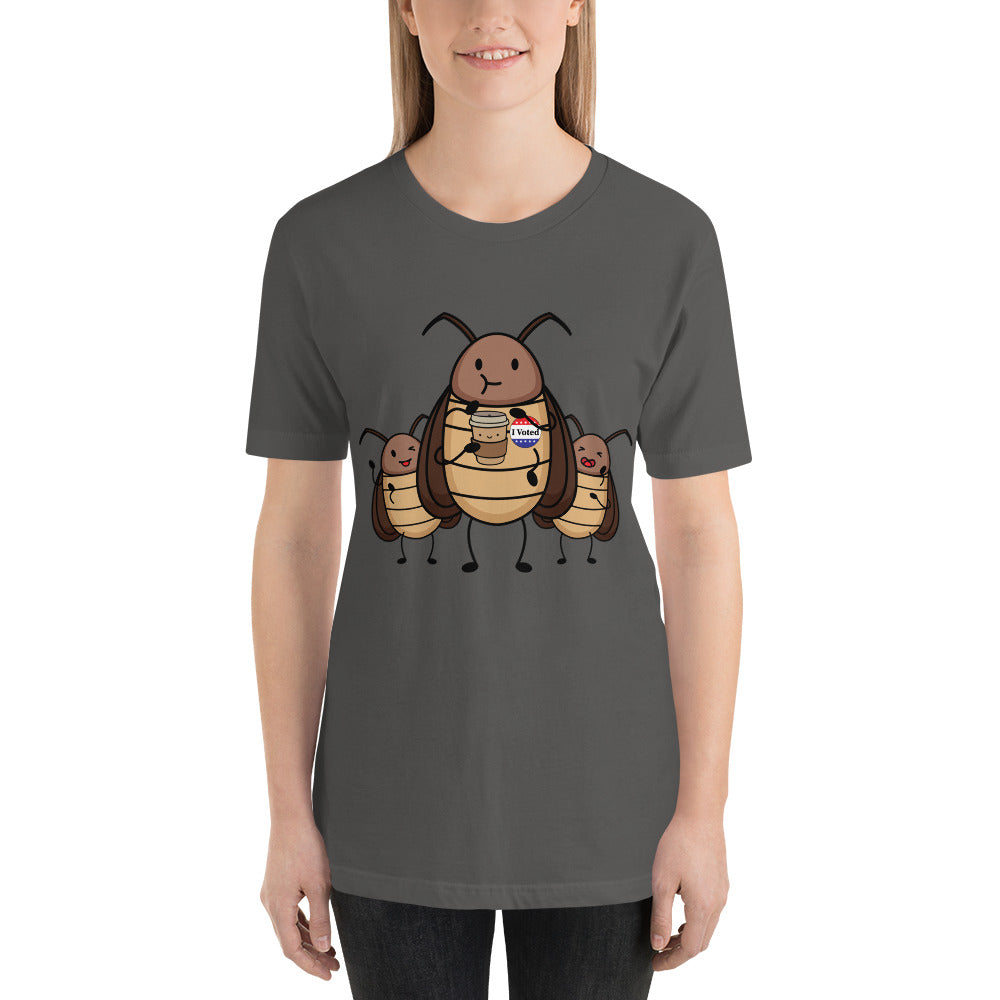 Suburban Cockroach - I Voted! V2 Funny Humor Unisex t-shirt