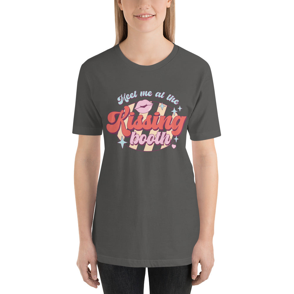 Meet Me At The Kissing Booth Valentines Day Unisex t-shirt