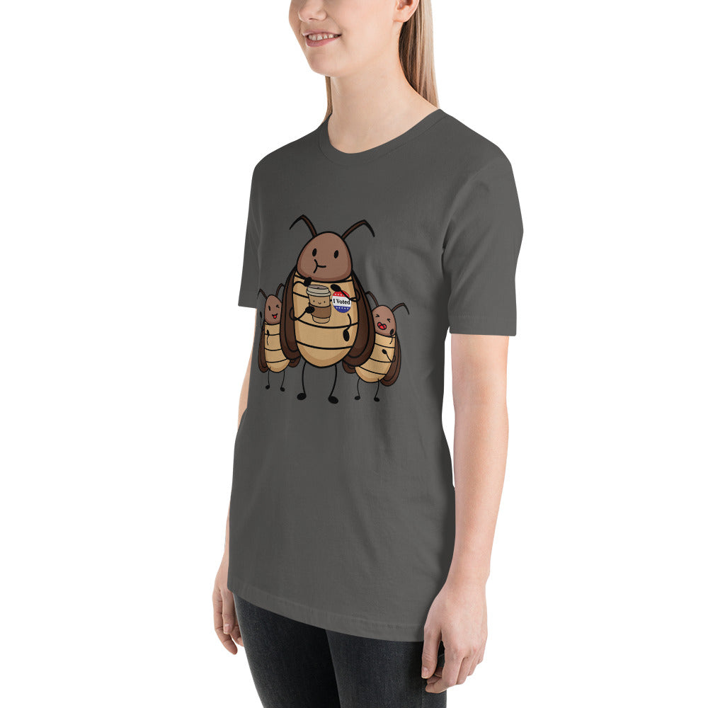 Suburban Cockroach - I Voted! V2 Funny Humor Unisex t-shirt
