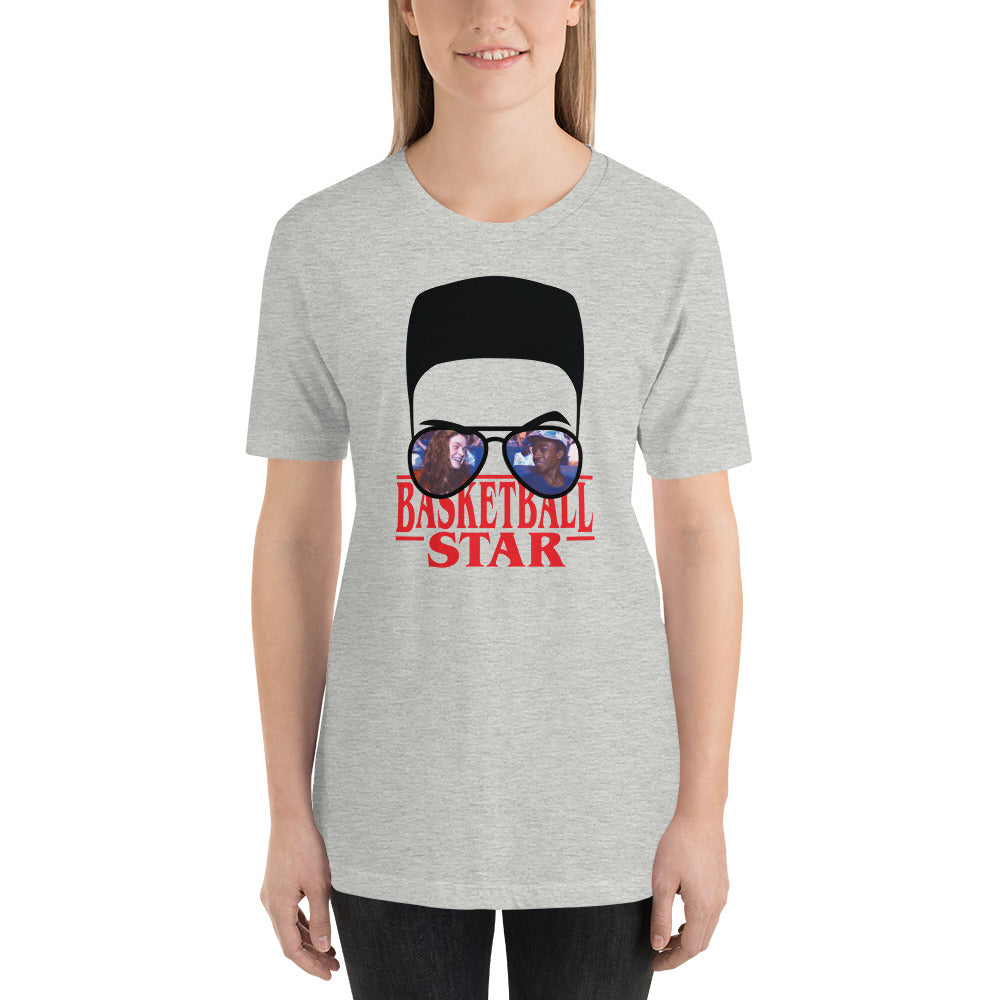 Lucas Basketball Star Flat Top Horror Halloween Unisex t-shirt