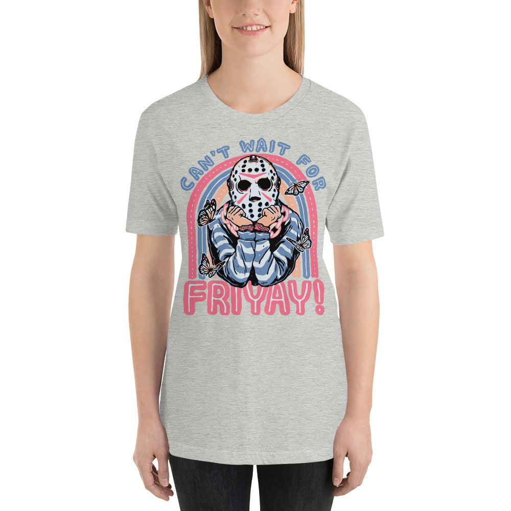 Can't Wait For FRIYAY Cute Halloween Horror Unisex t-shirt