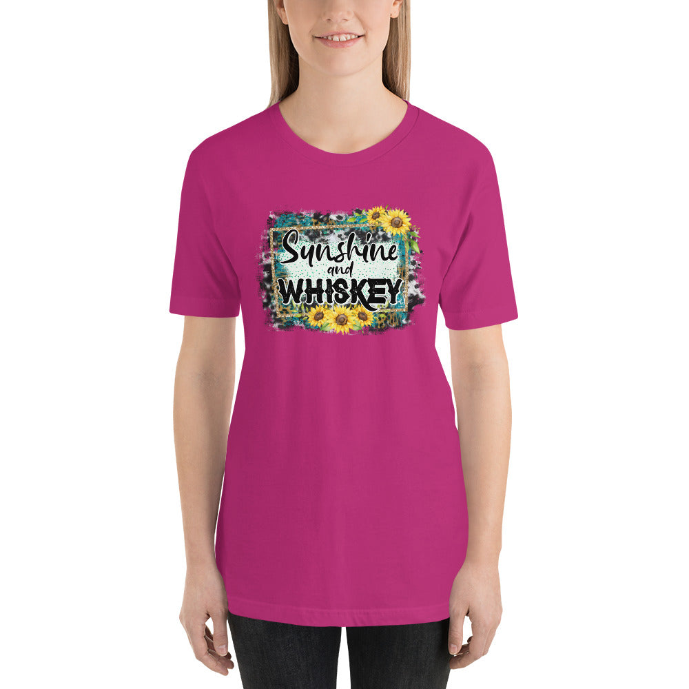 Sunshine and Whiskey Country Unisex t-shirt