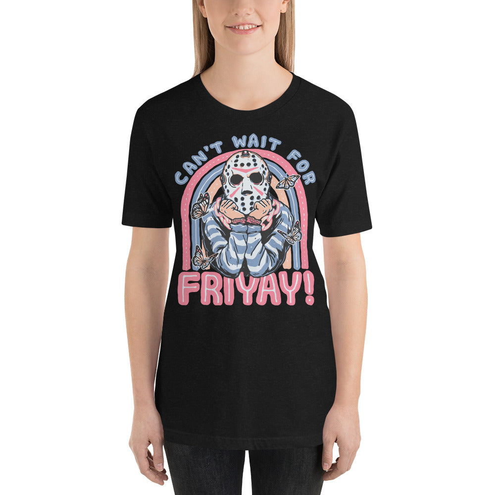 Can't Wait For FRIYAY Cute Halloween Horror Unisex t-shirt