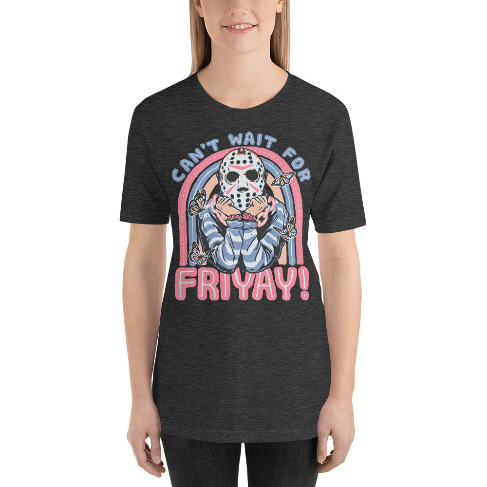 Can't Wait For FRIYAY Cute Halloween Horror Unisex t-shirt