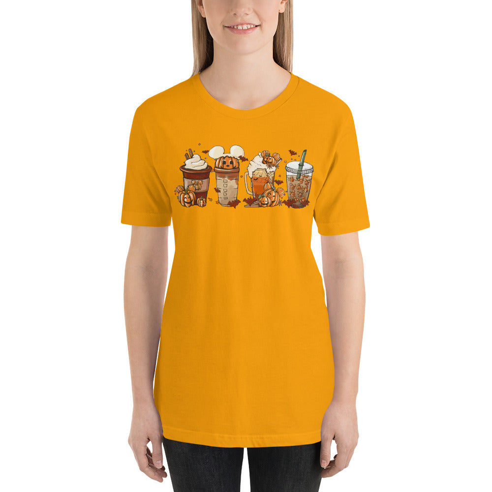 Mouse Coffee and Lattes Pumpkin Spice Unisex t-shirt