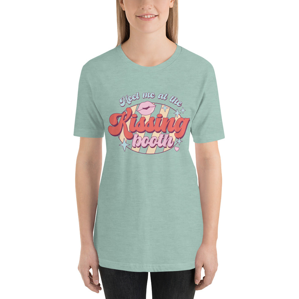 Meet Me At The Kissing Booth Valentines Day Unisex t-shirt