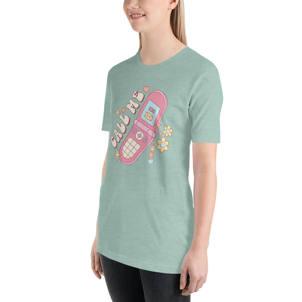 Call Me 90s style Valentines Day Unisex t-shirt
