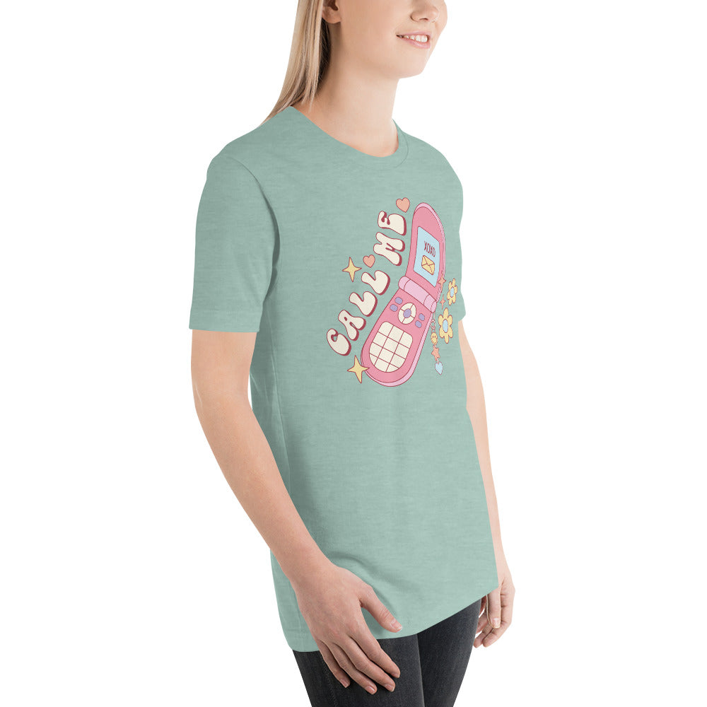 Call Me 90s style Valentines Day Unisex t-shirt