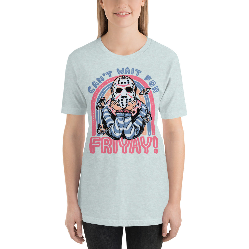 Can't Wait For FRIYAY Cute Halloween Horror Unisex t-shirt