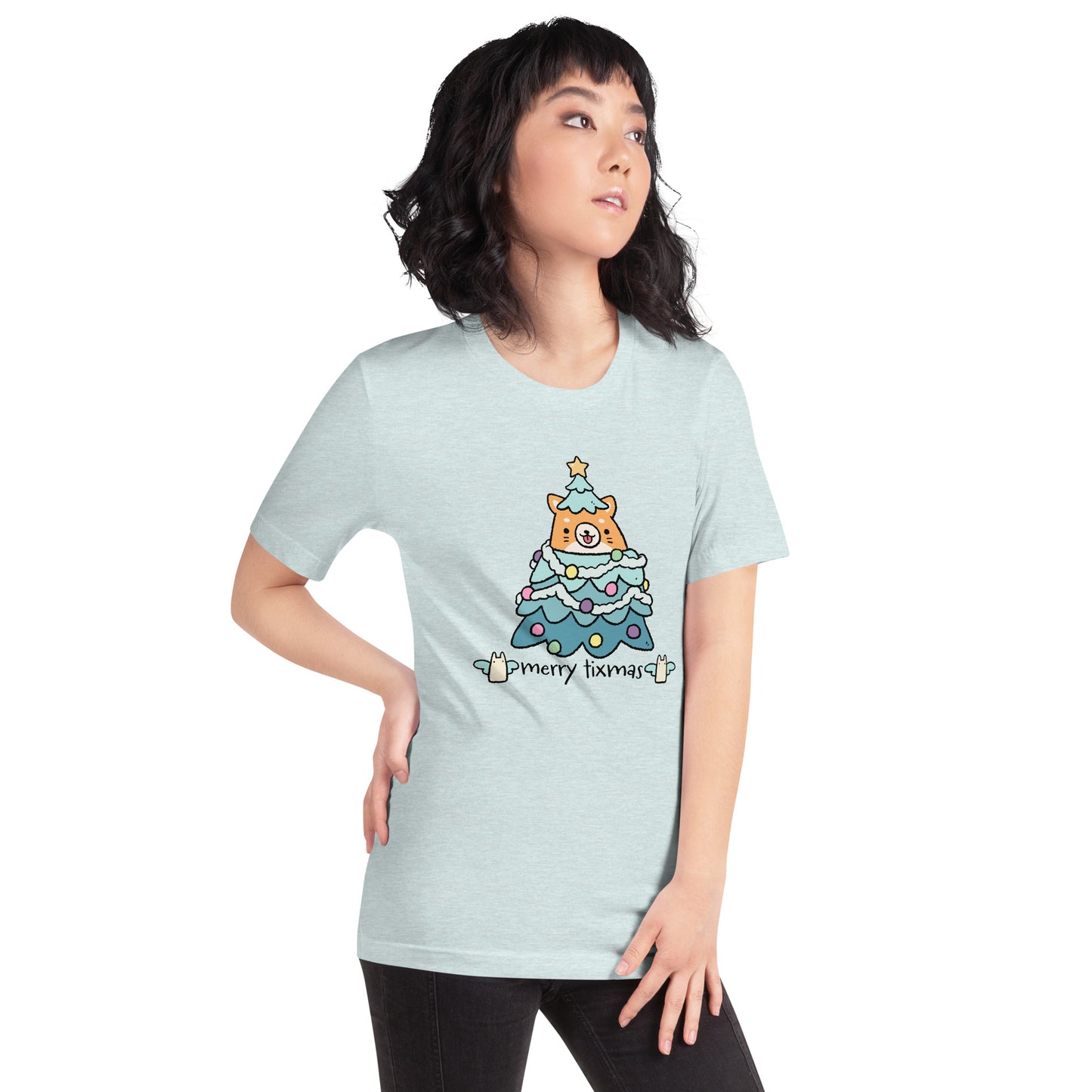 Tixee - Merry Tixmas Corgi Twee Unisex t-shirt