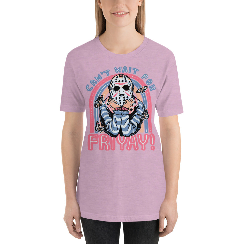 Can't Wait For FRIYAY Cute Halloween Horror Unisex t-shirt