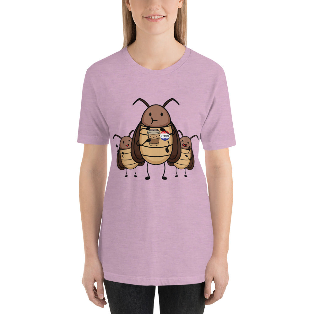 Suburban Cockroach - I Voted! V2 Funny Humor Unisex t-shirt