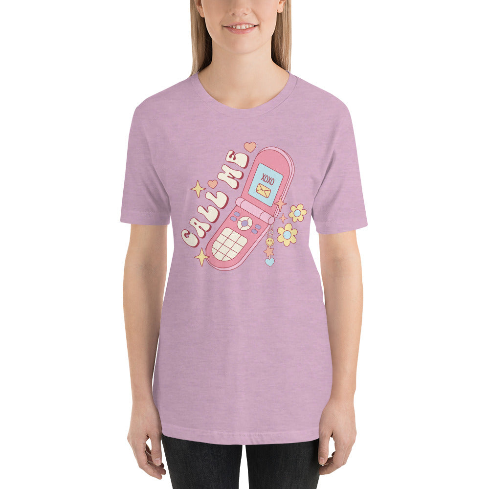 Call Me 90s style Valentines Day Unisex t-shirt