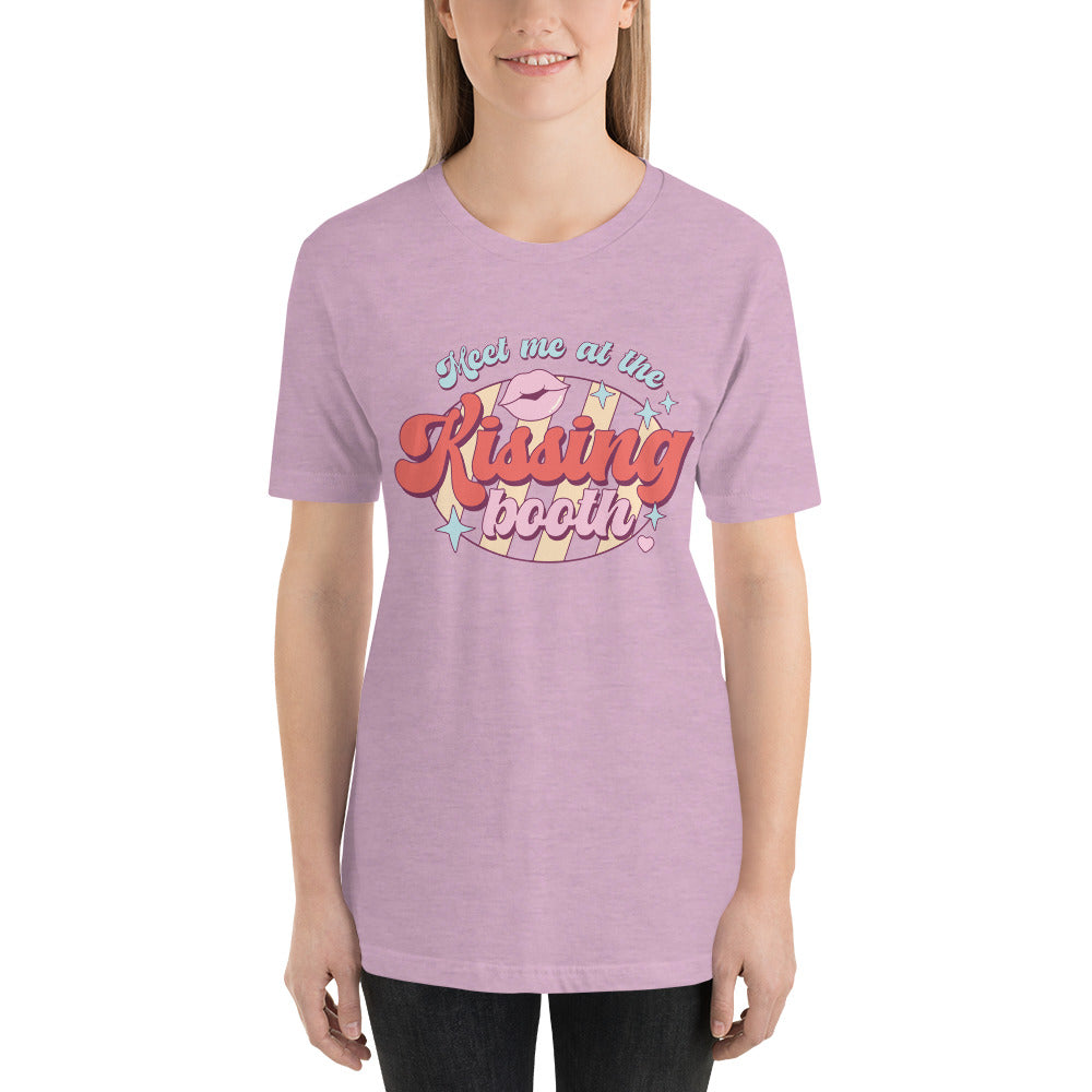 Meet Me At The Kissing Booth Valentines Day Unisex t-shirt