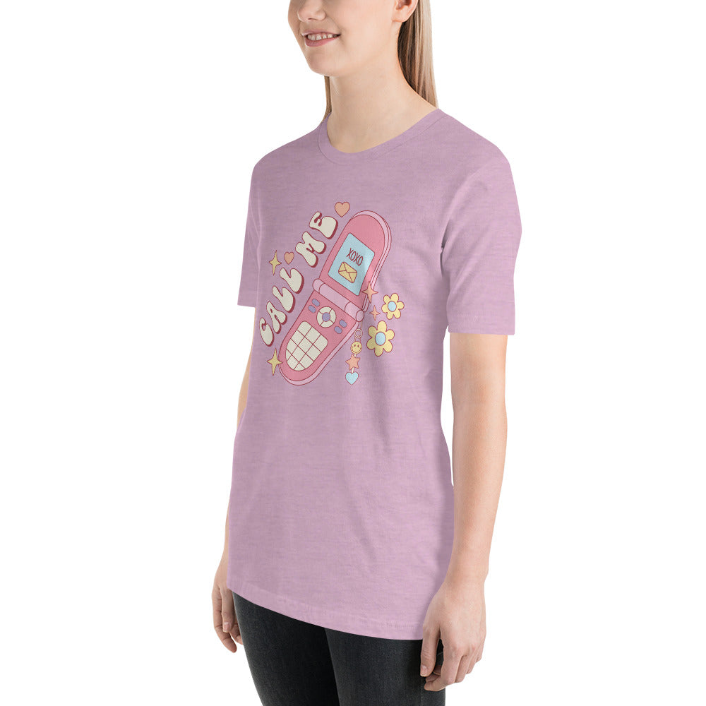 Call Me 90s style Valentines Day Unisex t-shirt
