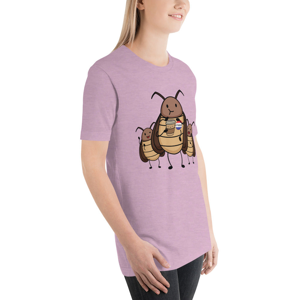 Suburban Cockroach - I Voted! V2 Funny Humor Unisex t-shirt