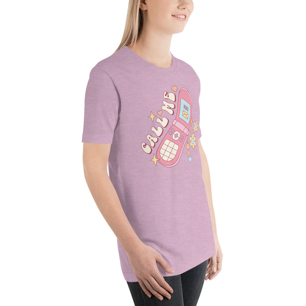 Call Me 90s style Valentines Day Unisex t-shirt